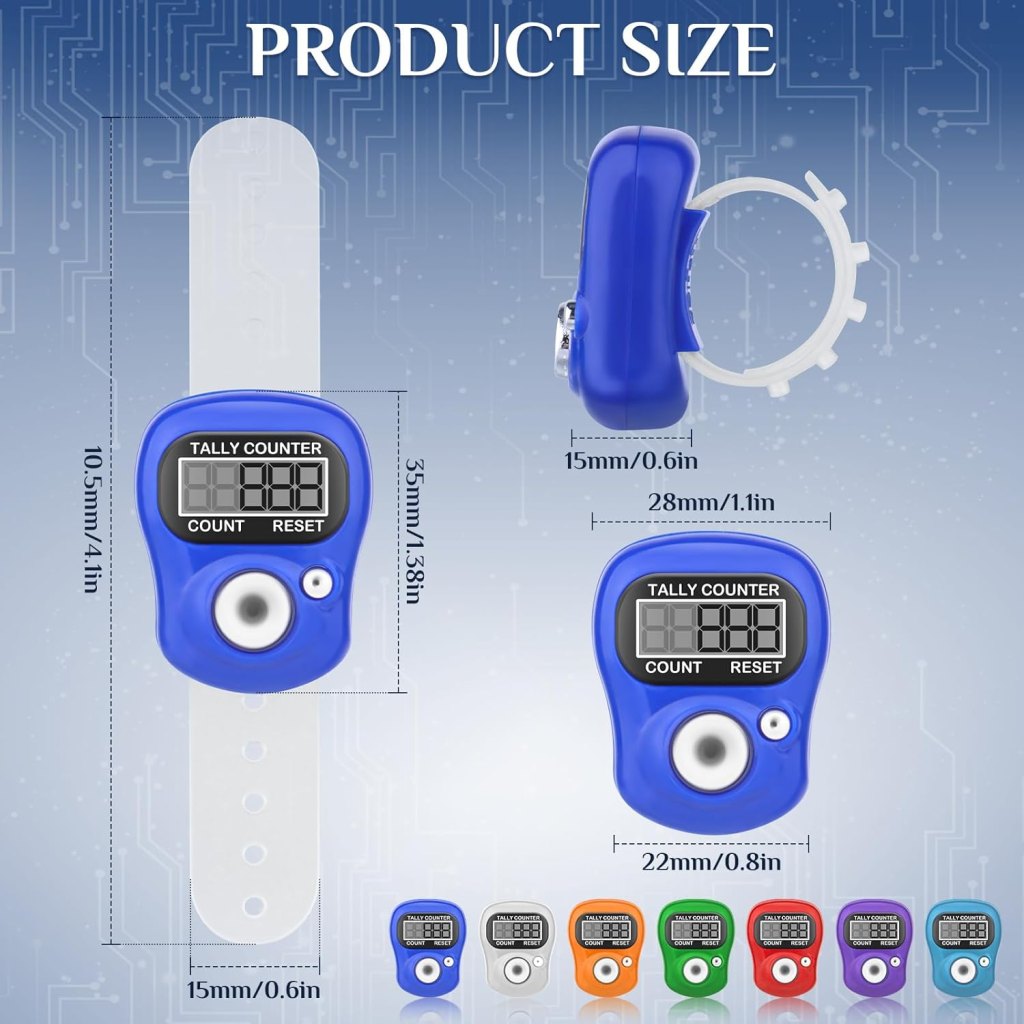 Digital Mini Finger Tally Counter for Office, Inventory & Stationery Use